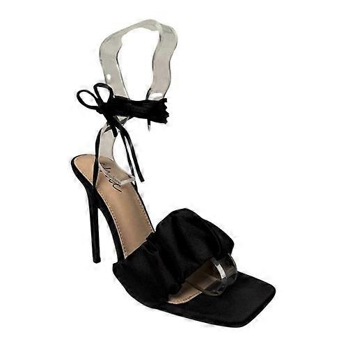 Chic Womens/Ladies Leather Stiletto Heel Sandals