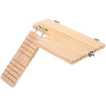 Hamster-Plattformspielzeug, Kletterplattform aus Holz für Hamster und Kleintiere