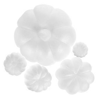 5Pcs/Set DIY Pumpkin Children Handmade Painted Accessories (White)