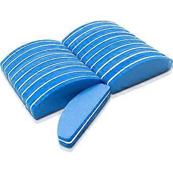 Set van 20 buffer voor nagels, buffer schuurblokken voor gelnagels korrel 100/180, nagellak-blauw