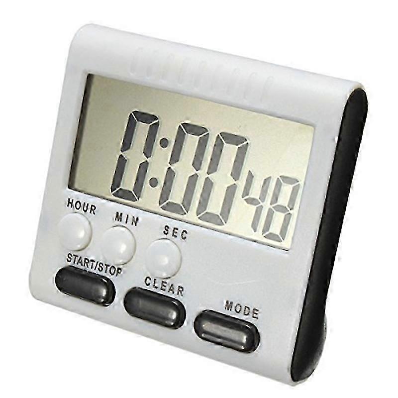 Digital egg timer / kitchen timer with loud alarm, up and down function, magnetic stand