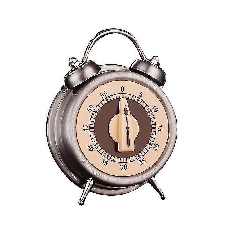 Kitchen Timer No Battery Mechanical Timer 60-minute Visual Analog Timer Clock Design Stainless Steel Countdown Timer