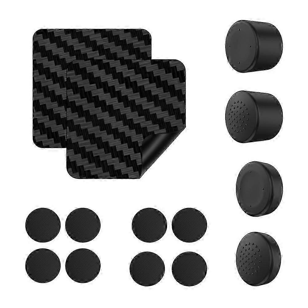 compatible with Steam Deck Touchpad StickersWear Controller Button Thumbstick Caps + Touchpad +Back Button Silicone Covers