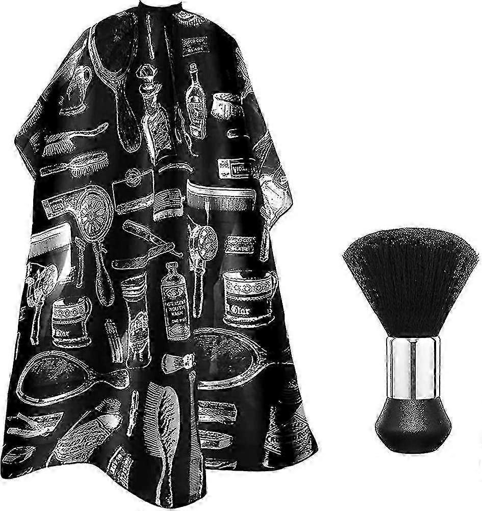 Universal Barber Cape With Adjustable Flexible Hook Closure, Waterproof