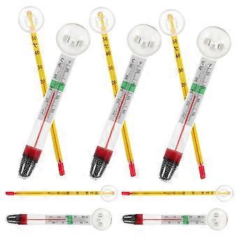 Fish Tank Thermometer Measuring Water Temperature with 10Pcs Accessories