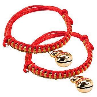 Cat Collar Adjustable Pet Kitten Neck Collar Decorative 2Pcs with Bell
