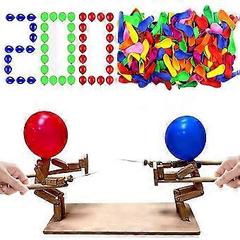 Wooden Balloon Battle Fencing Game for Two Players