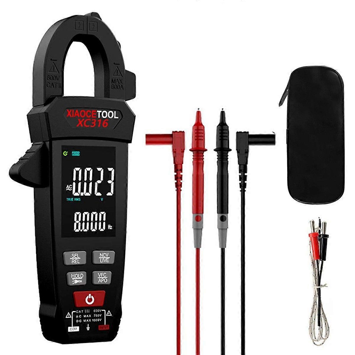 Digital Clamp Meter Multimeter 1000 Count AC DC Voltage Current Tester Multimete
