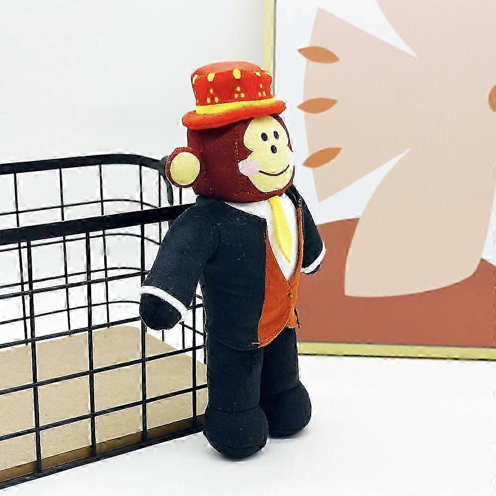 Black Red Monkey Plush Doll