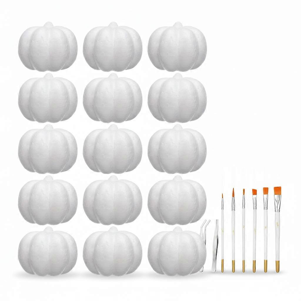 Foam Pumpkins Polystyrene Pumpkins for Halloween DIY Art Projects Smooth Surface