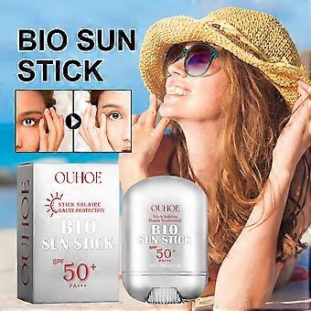 SPF50 / PA Sun Stick Niacinamide Broad Spectrum UVA UVB Protection Matte Non Greasy Evens Tone Instant Shield Portable Sun Stick - 3PCS
