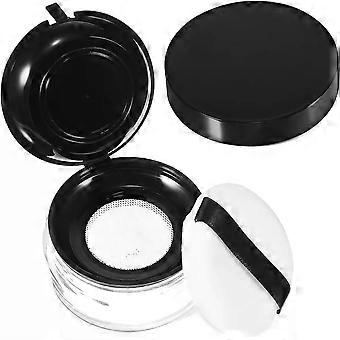 Powder Compact Case Portable Powder Box 15g Plastic Sponge