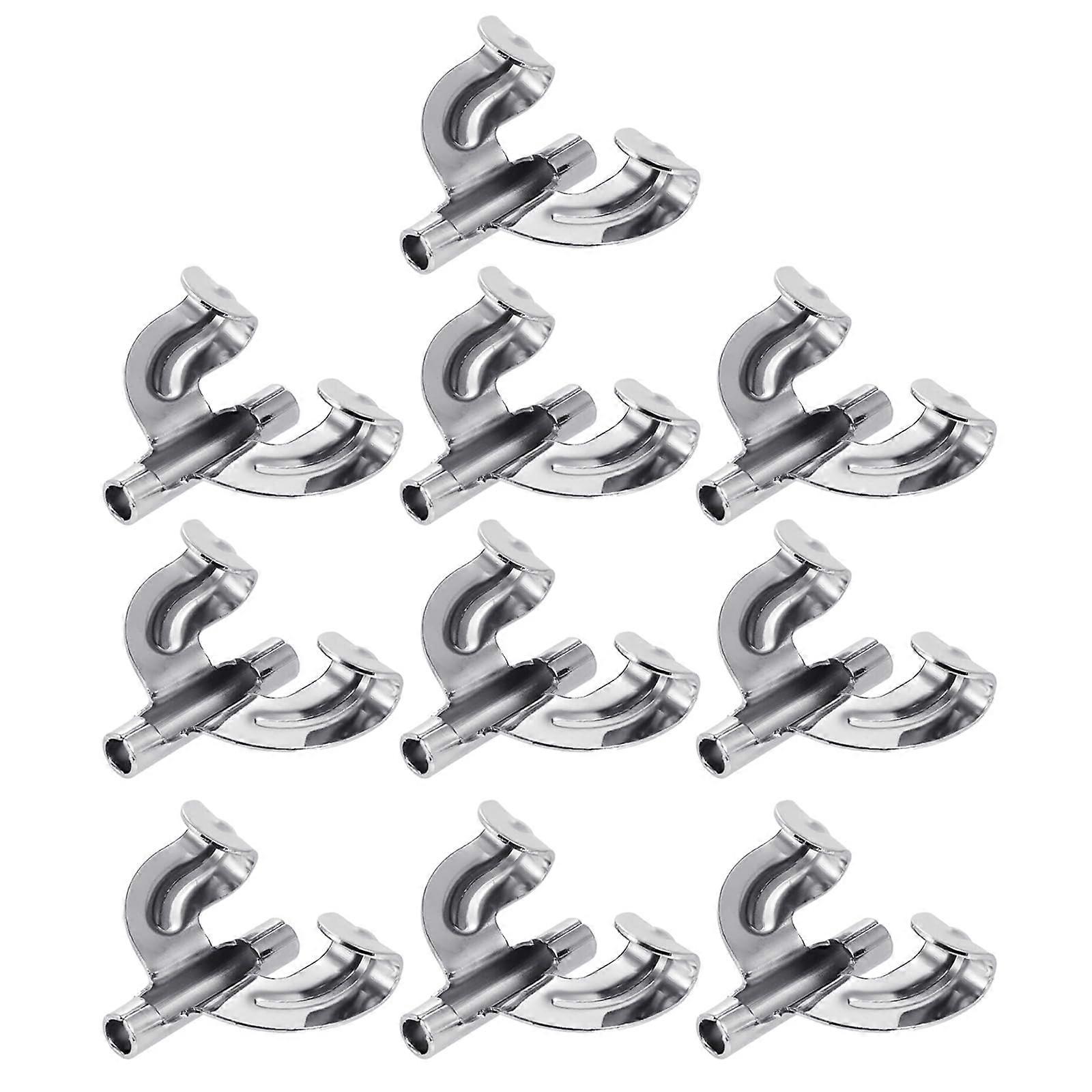 10Pcs Alloy Drum Claw Hook Set for Secure Rim Grip and Quick Hardware Replacement