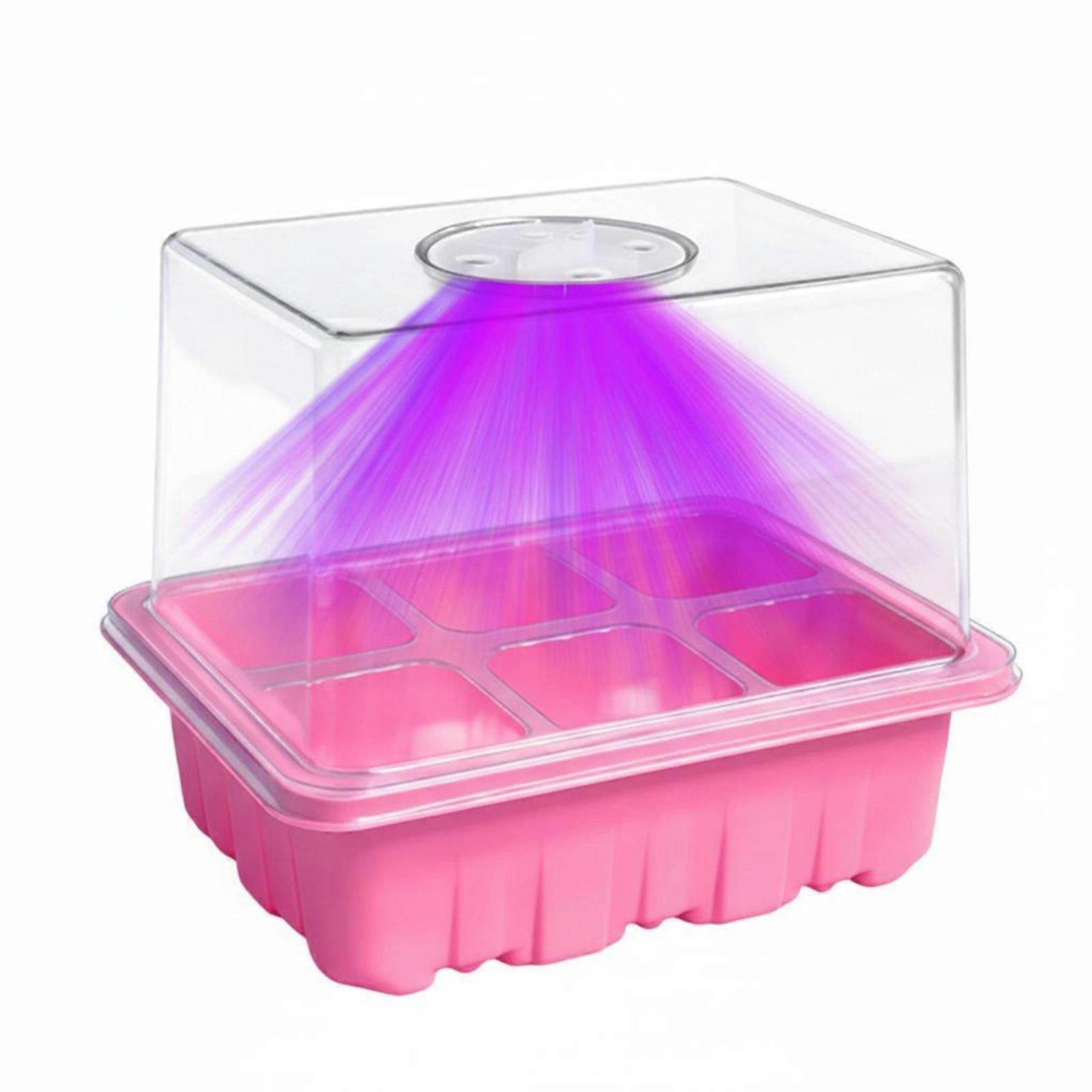 Seedling Tray Featuring Grow Light Adjustable Brightness Starter Tray Featuring