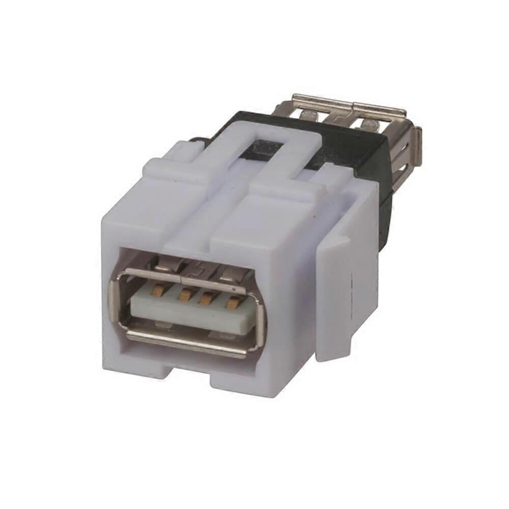 USB-USB SOCKET Keystone Insert Connector White Premium High Quality Perfect Gift