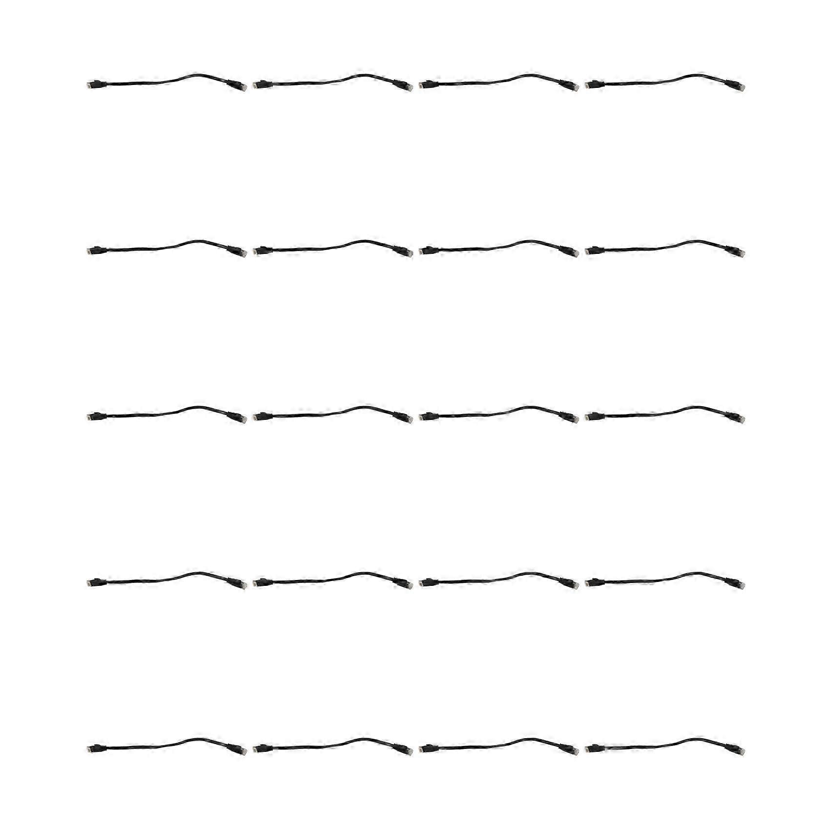 120 Pcs 1 Ft Flat Internet Network Cable Solid Cat6 High Speed Patch Lan Wire with Snagless Rj45 Connectors