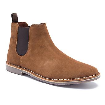 red tape chelsea boots tan suede