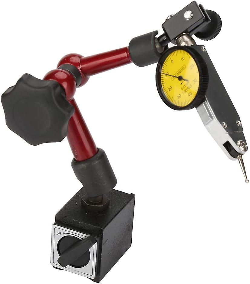 Lifesongs Magnetic Stand, Magnetic Stand with Dial Indicator, Heavy Duty Magnetic Gauge Base Stand, for Dial Indicator and Dial Indicator