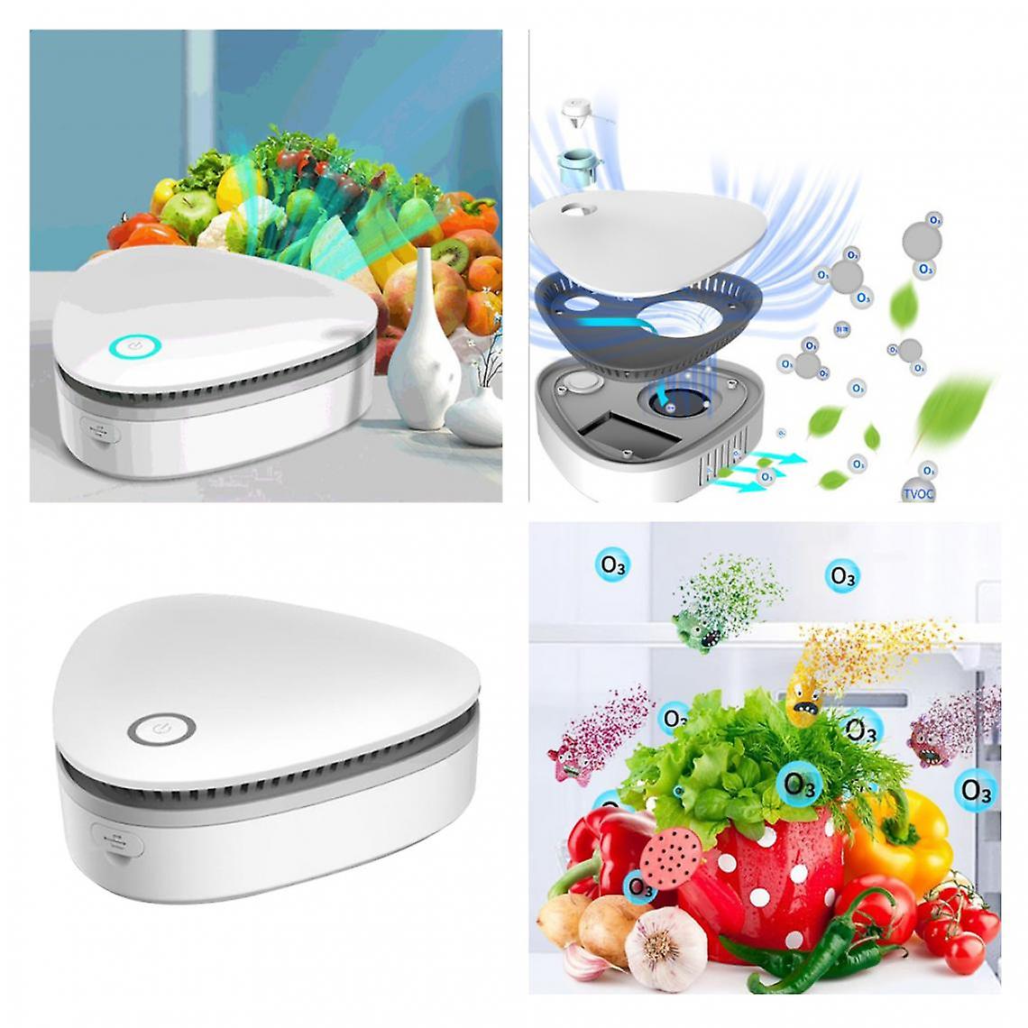 2x Refrigerator Ozone Air Purifier Ozone Generator Ozonator Usb Rechargeable