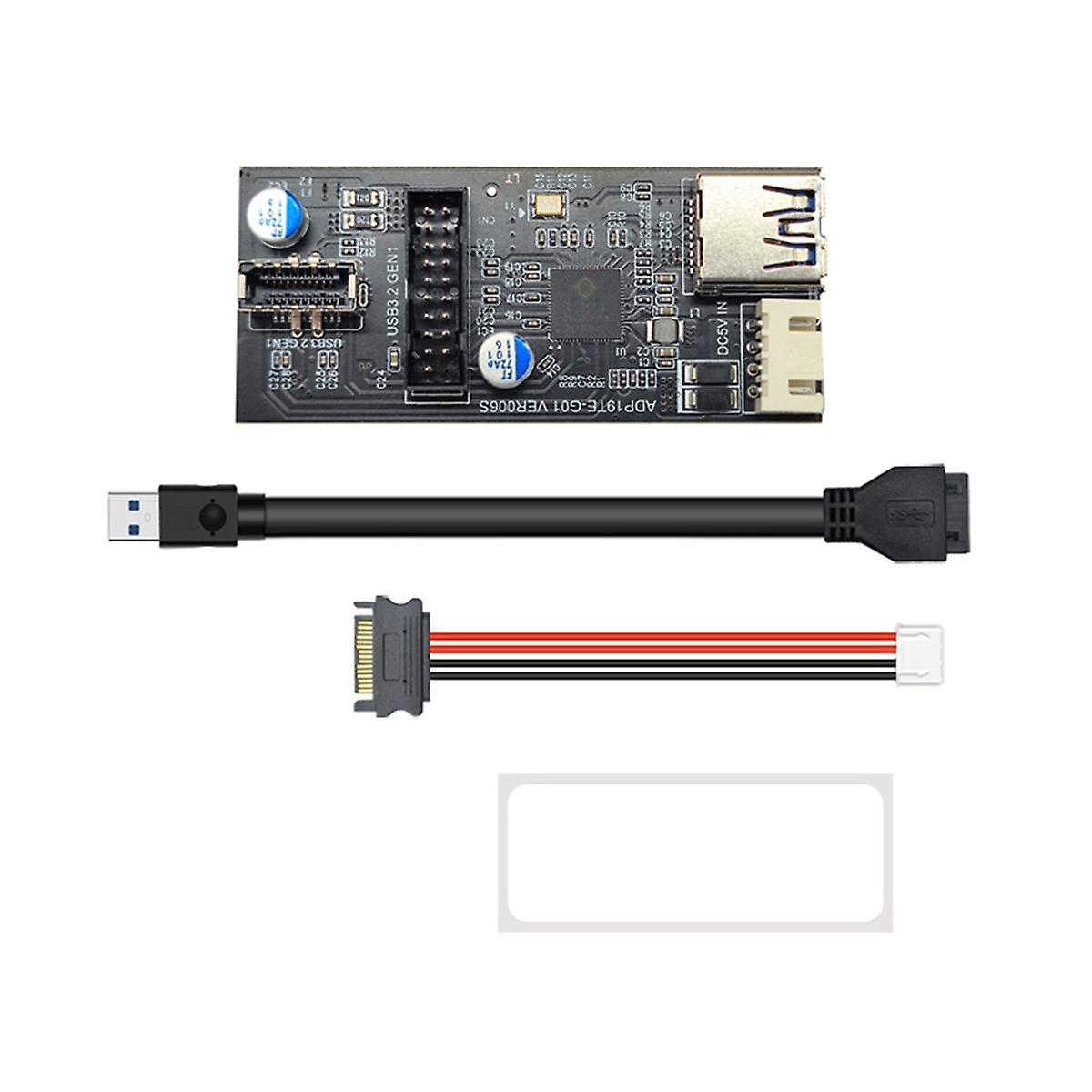 Header 19Pin to Type E + 19Pin Motherboard 1 to 2 Splitter USB 3.0 Hub USB Adapter Conector USB 19P