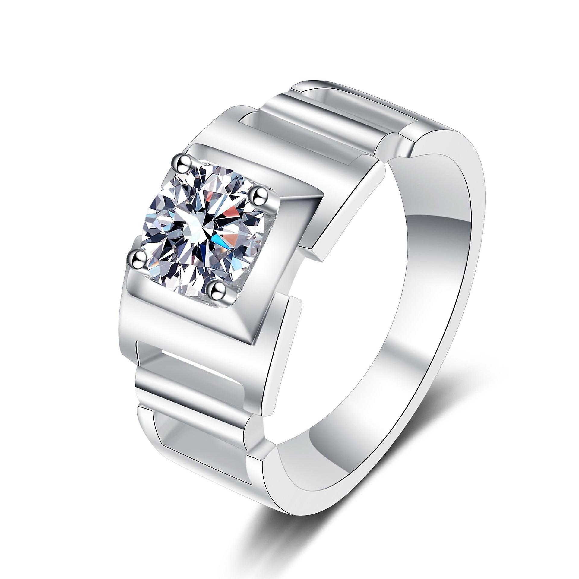 925 Sterling Silver Moissanite Ring