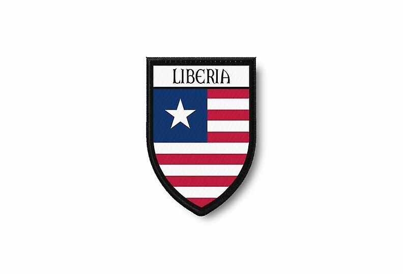 Patch Ecusson Termocollant Edge Brode Flag Prints Liberia Liberien