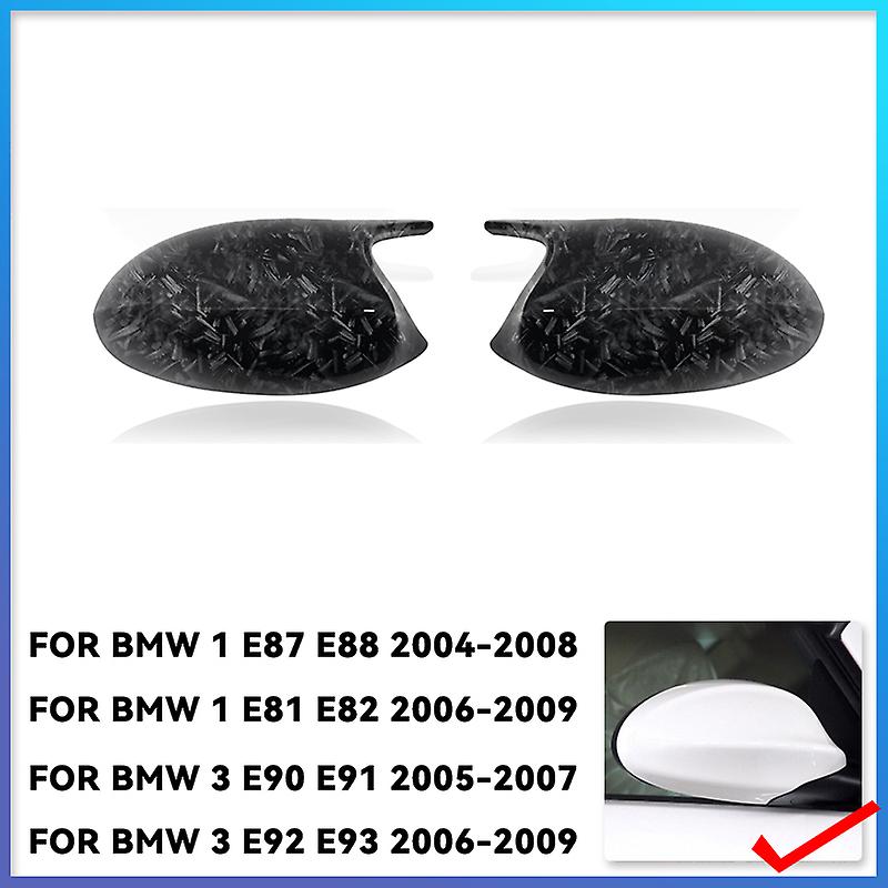 2xmirror Cover E90 Car Side Door Rearview Side Mirror Cover Cap For Bmw E90 E91 2005-2007 E92 E93 2006-2009 M3 Style E80 E81 E87