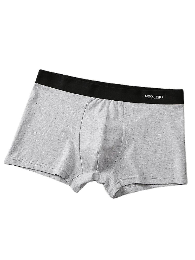 Men's Slim Fit Cotton Boxers - 4 Pack, Breathable, Thin, U Convex Pouch, Solid Colors