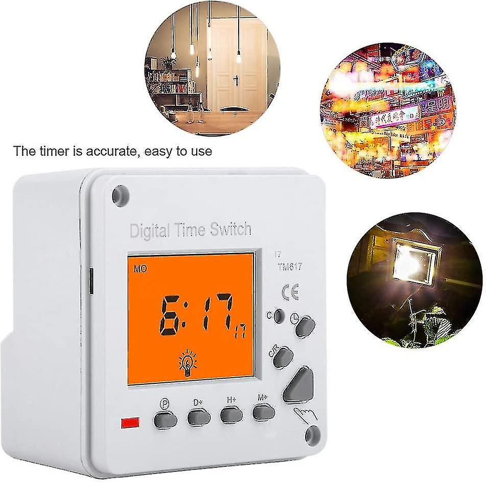 Electronic Timer Digital Timer Programmable Intelligent Control Switch Backlit Timer For Household Appliances Street Lights (220v Ac)