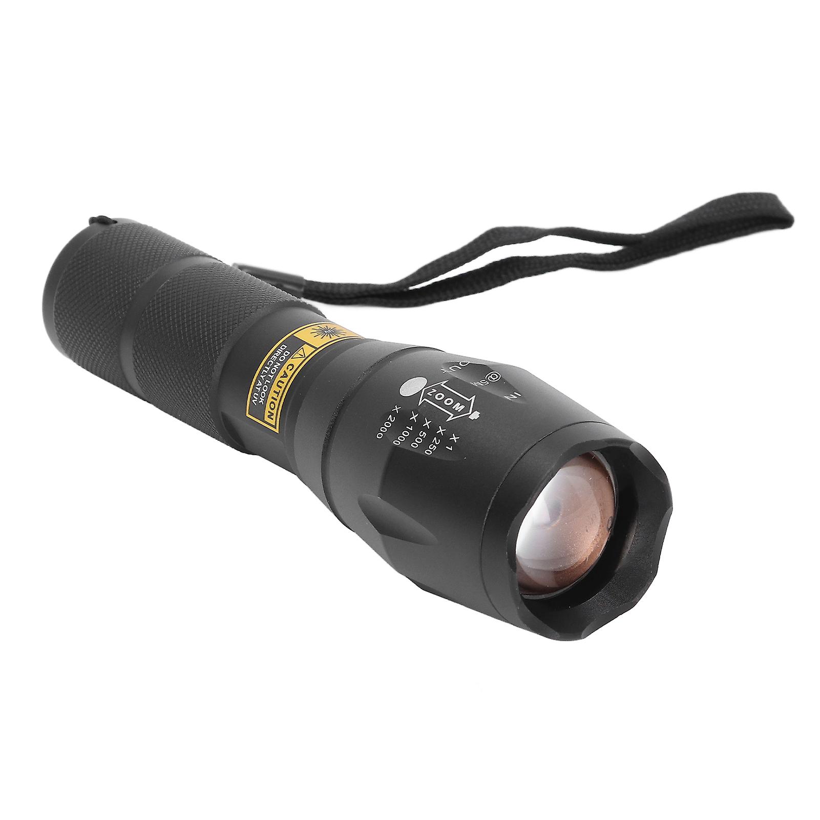 Black Light Flashlight 365nm High Brightness Handheld LED UV Torch for Pet Urine Paper Money Detection