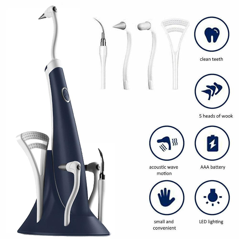 5 In 1 Electric Ultrasonic Dental Scaler Universal Tooth Cleaner High Frequency Tooth Stain Remover
