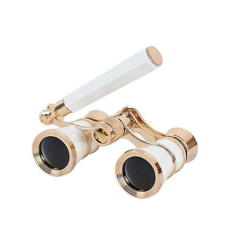 3x25 Binokuláris Fém Opera Színház szemüveg bevont lencse piros teleszkóp W / fogantyú