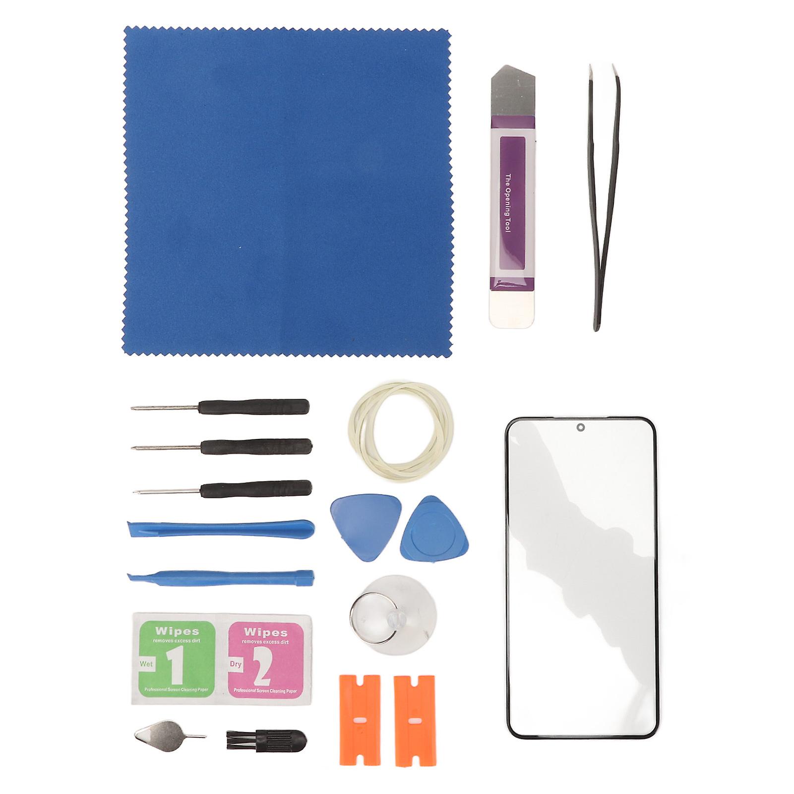 Samsung Galaxy S22 5G Screen Replacement Kit - Front Glass & Repair Tools, Black