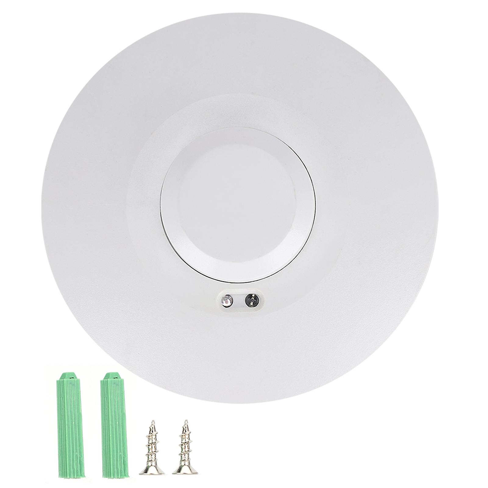 5.8GHz Microwave Radar Sensor Rotary Light Switch Adjustable Body Motion Detector for Indoor Ceiling Surface Mount