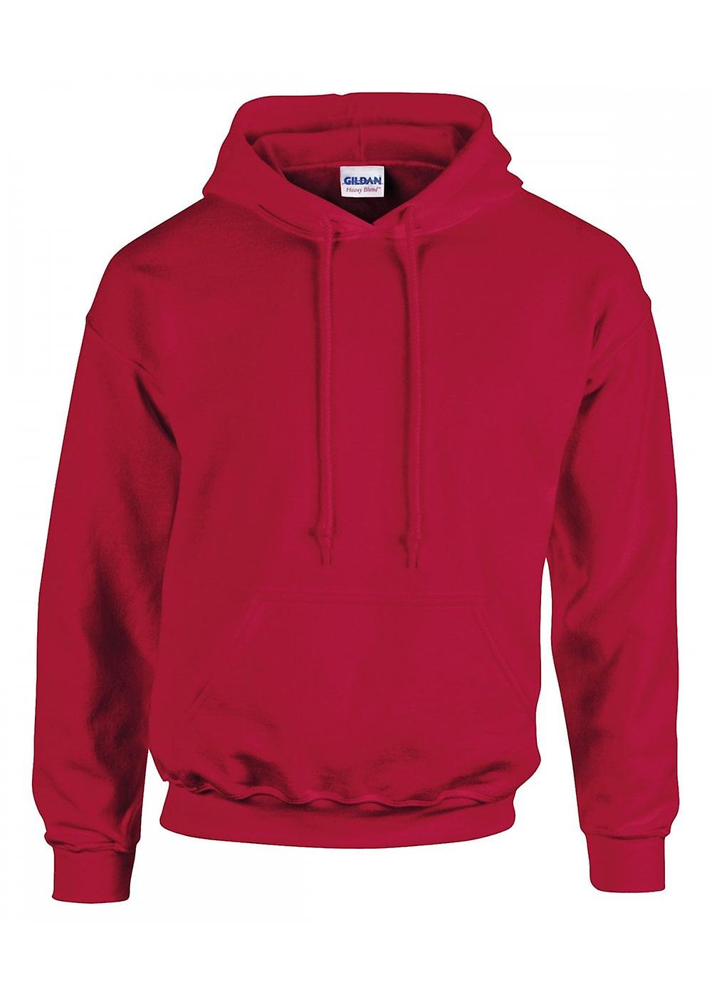 Gildan Dark Heather Hoodie Heavy Blend Basic Hooded Sweat Sweater Mens