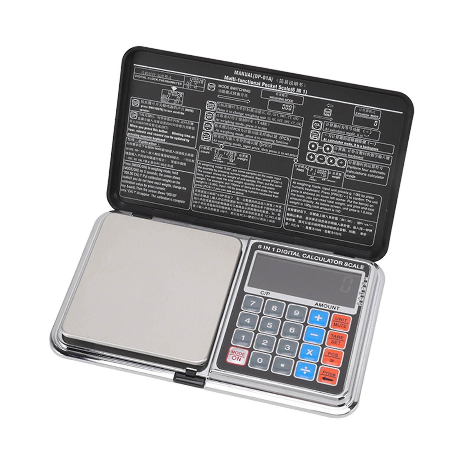 0.01/100G Digital Calculator Scale Kitchen Scale Baking Food Precise Scale with White Light Backlit Screen