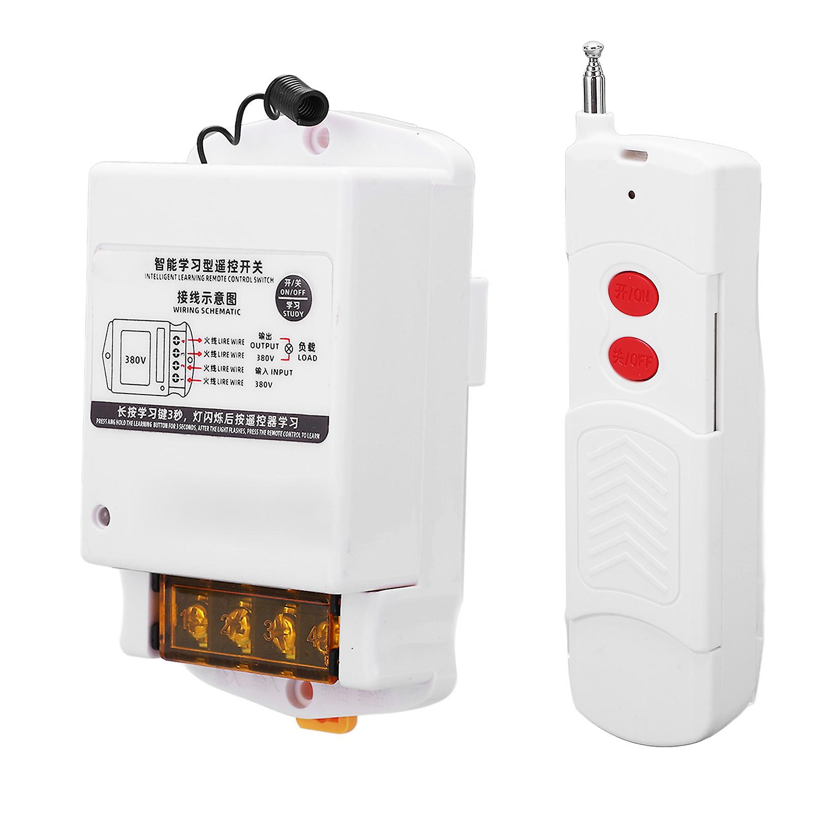 Smart RF Remote Control Switch Multifunctional Wireless Switch for Alarm and Water Pump AC 380V 