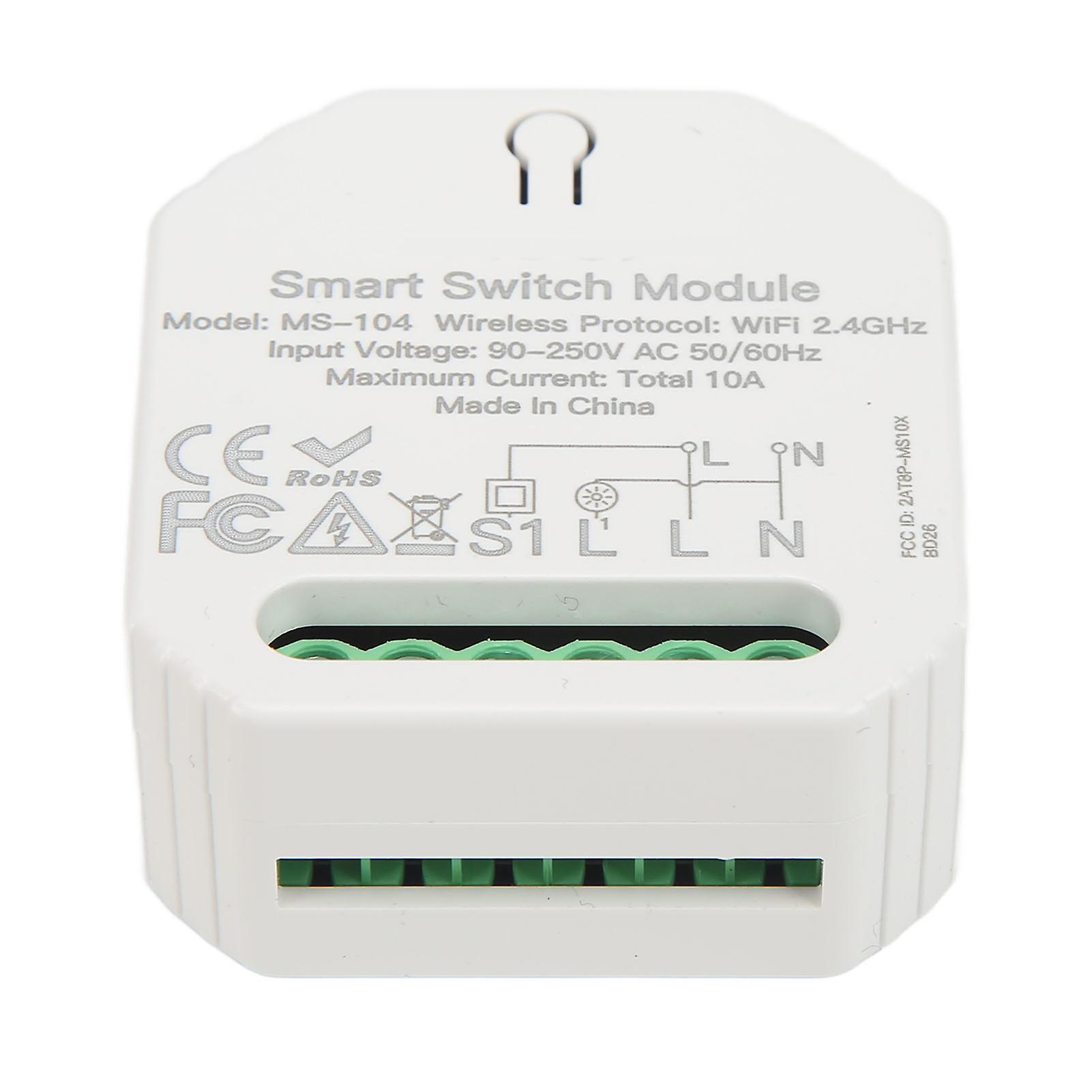 Smart Switch Modul WiFi Bluetooth Fernbedienung Timing DIY Light Breaker für Tuya 90-250v