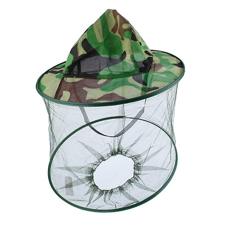 2 round beekeeping hats with veil and mosquito net
