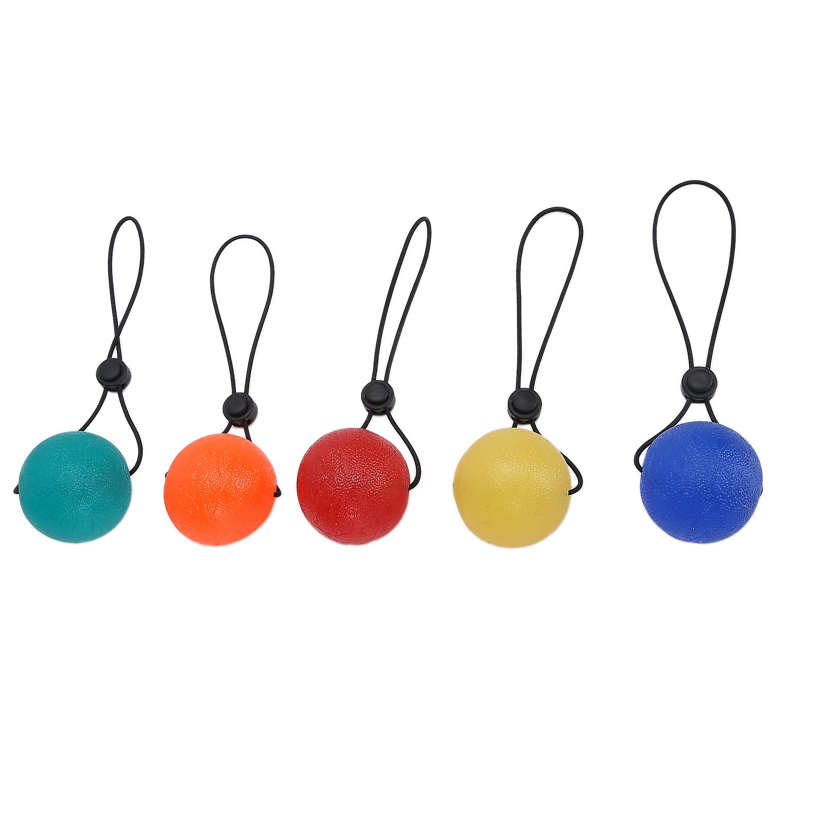 Set of 5 grip balls for training hand, finger and wrist muscles