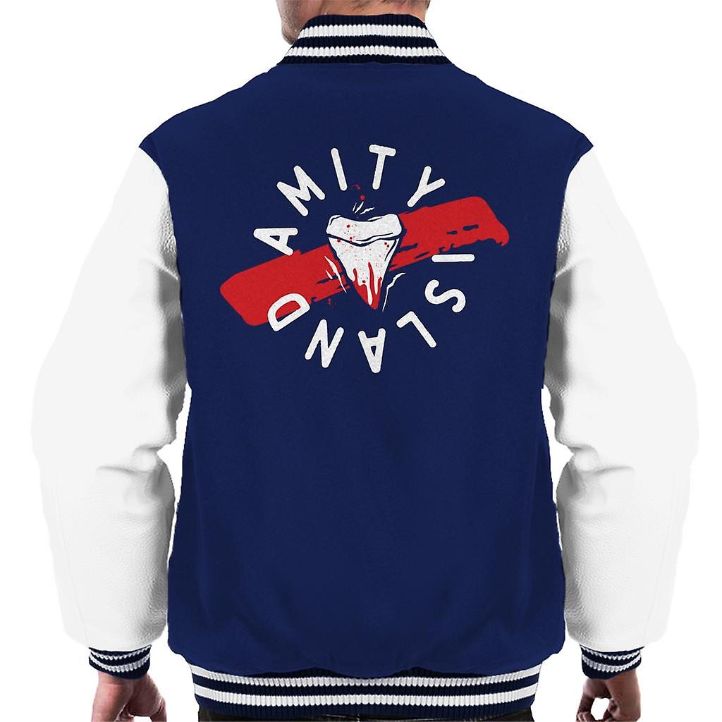 Jaws Tooth Amity Island Men's Varsity Jacket