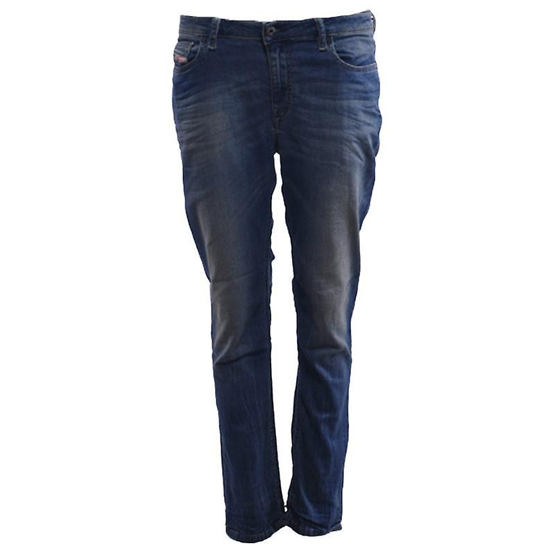 Diesel Rizzo Ne 0668w Womens Denim Sweat Jogg Jeans Slim Fit