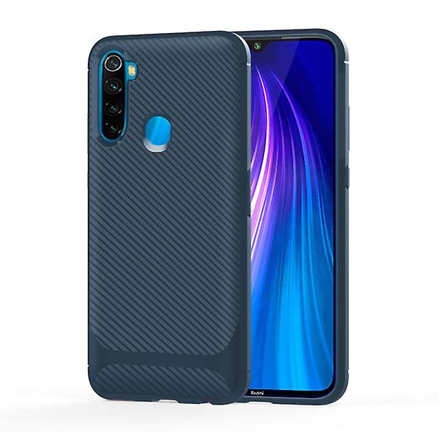 Hard Shockproof Carbon Fiber Protective Case for Redmi Note 7 / Note 7 Pro Blue