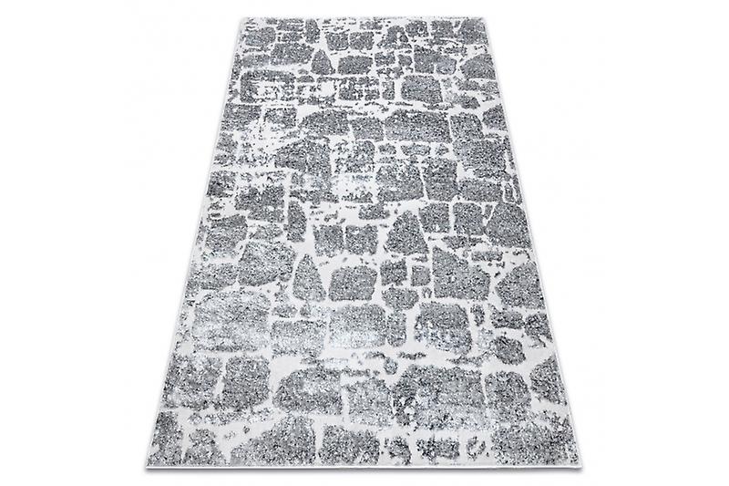 Modern MEFE carpet 6184 Paving brick - structural two levels of fleece dark grey