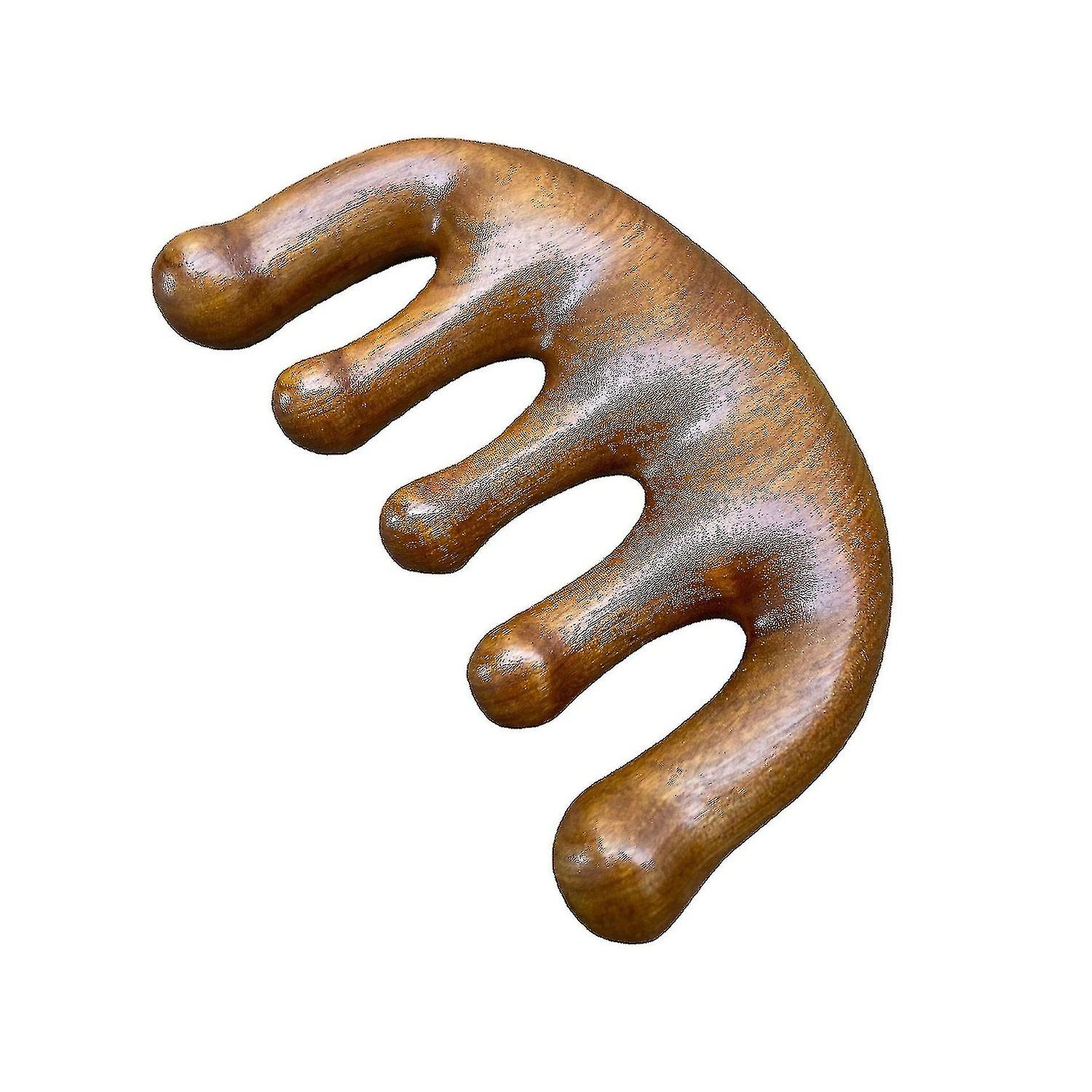 木製の頭皮マッサージ、櫛、櫛、ヘッドマッサージャー、木製の櫛