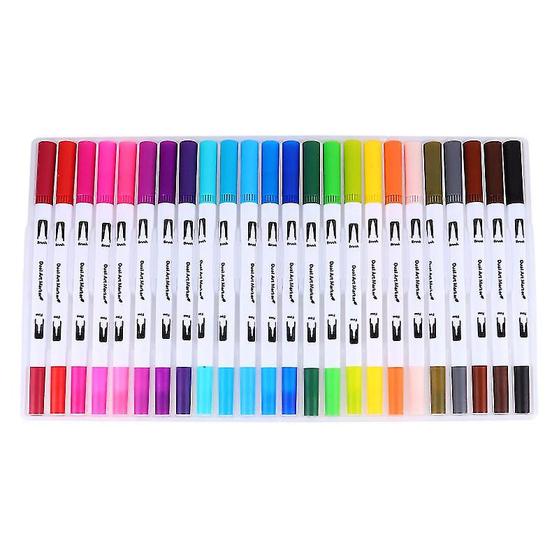 24pcs Dual Tip Brush Pens