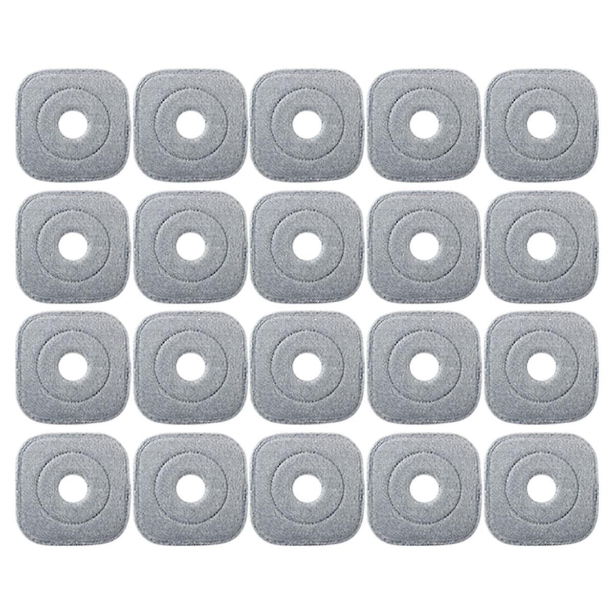 20Pcs Washable Mop Cloth for Mop Squeeze Mop Automatic Separation Rotating Cleaning Floors Mop Pads Cloth