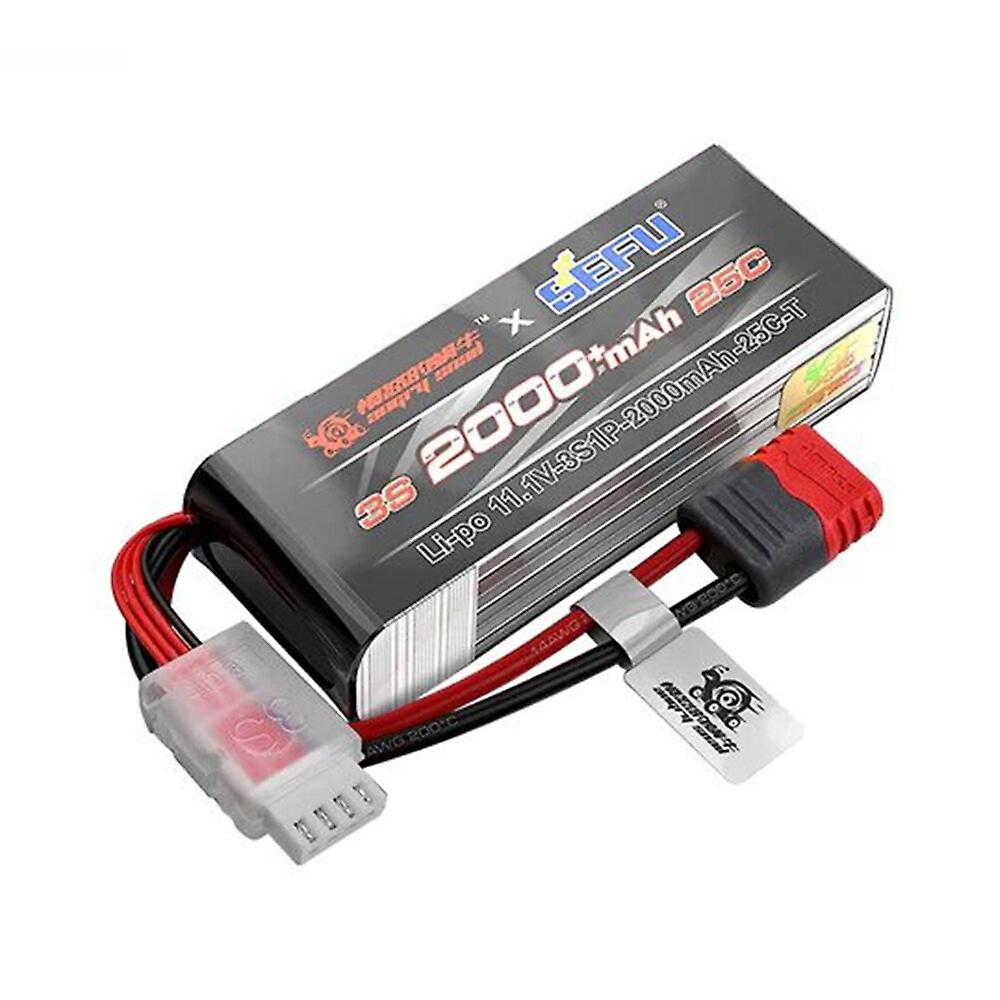 MJX 3S Battery 11.1V 25C 2000mAh LI-PO Battery with T Plug for MJX 16208 16209 14209 14210 RC Car