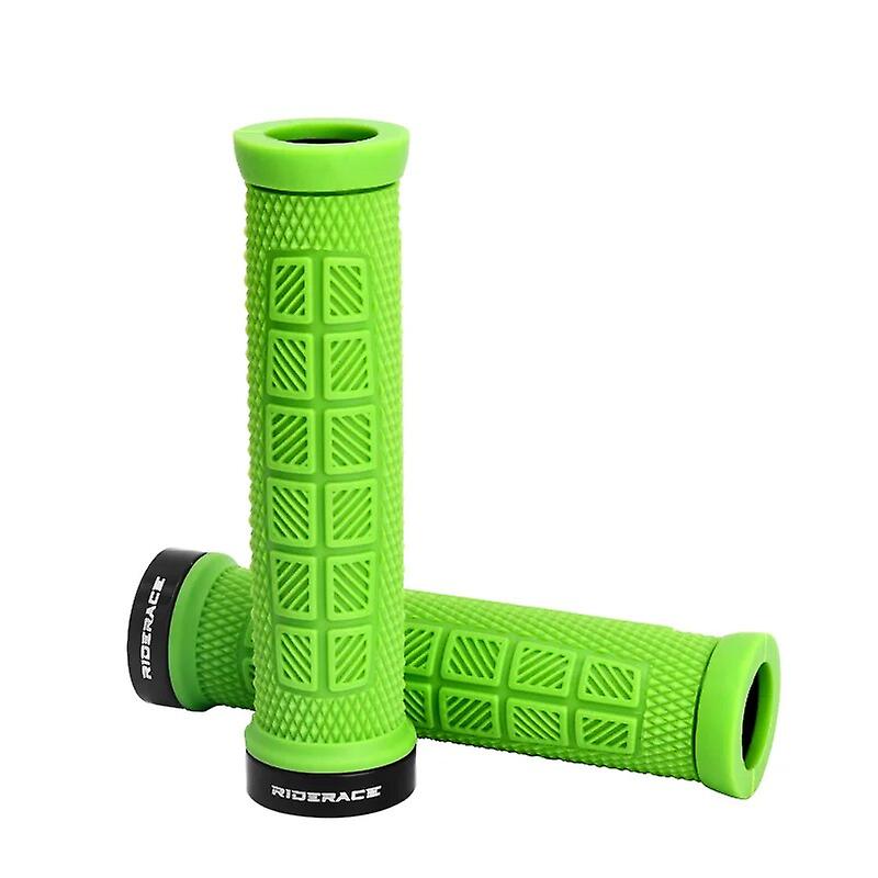 مقود الدراجة قبضة المطاط سبائك الألومنيوم قفل واحد دراجة المقود غطاء مضادة للانزلاق ملحقات ركوب الدراجات