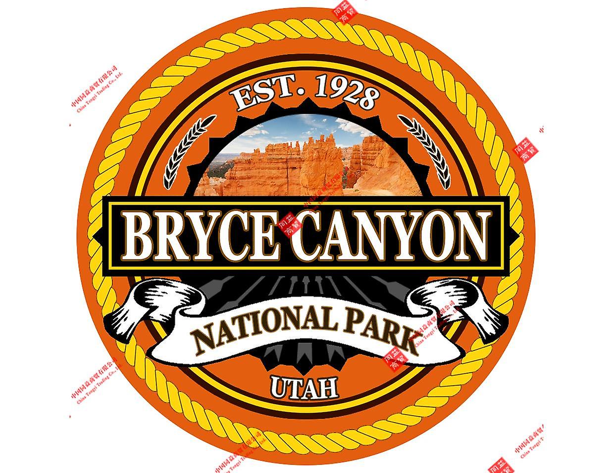 صهيون الحديقة الوطنية احباط الكمبيوتر المحمول صائق سيارة نافذة الجسم ملصقات الديكور الملحقات